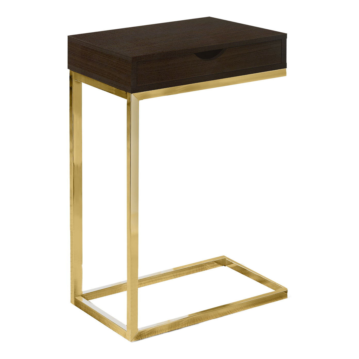 Accent Table, C - Shaped Contemporary & Modern Elegant Design