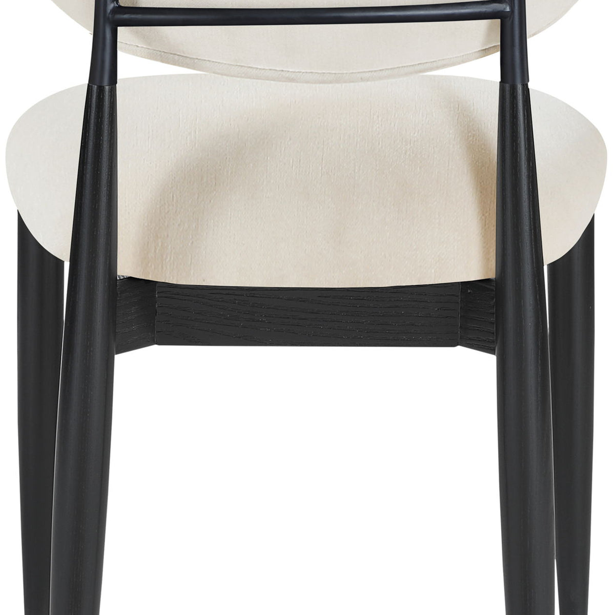 Riccio - Fabric Dining Side Chair (Set of 2) - Black Frame