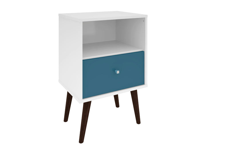 Manhattan Liberty - Nightstand Wtth White Frame