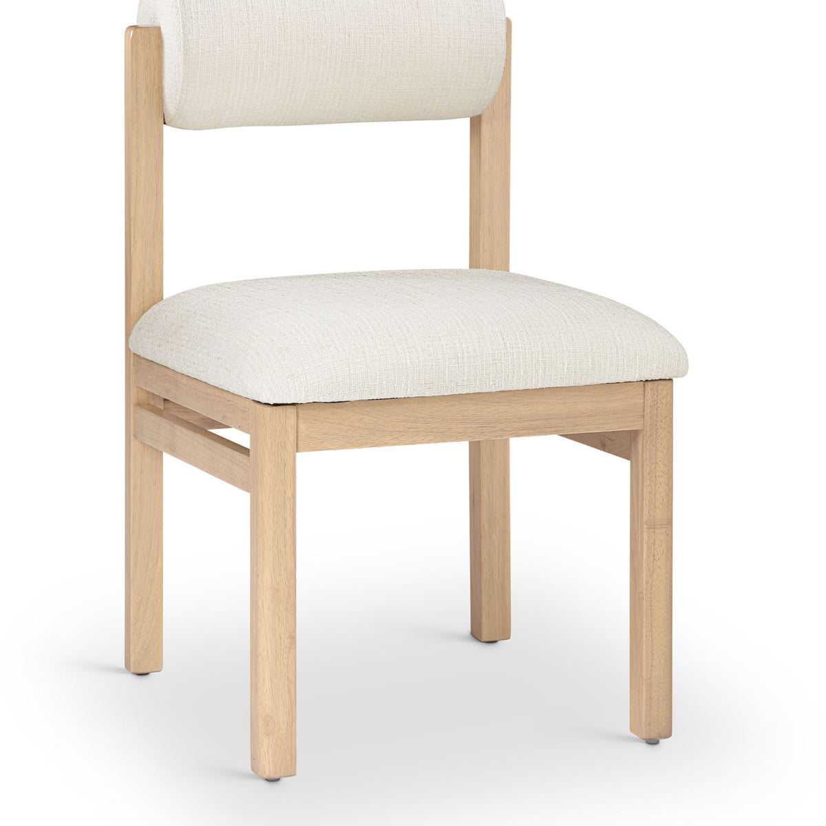 Roundhill - Fabric Dining Chair (Set of 2) - Natural Frame