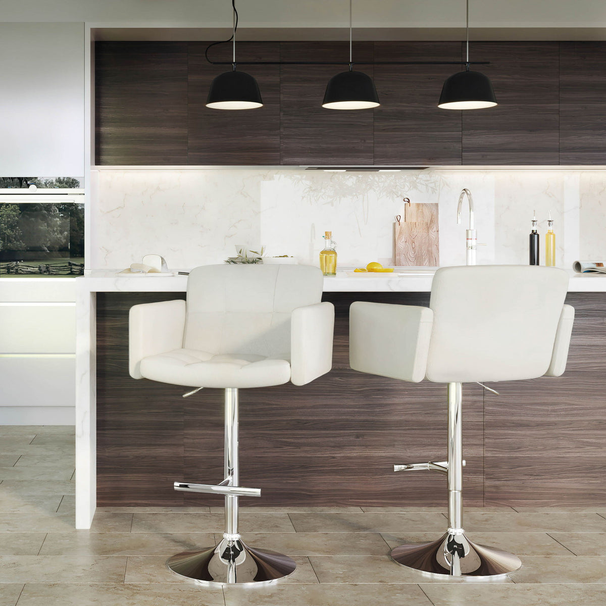 Stout - Contemporary Adjustable Barstool With Swivel