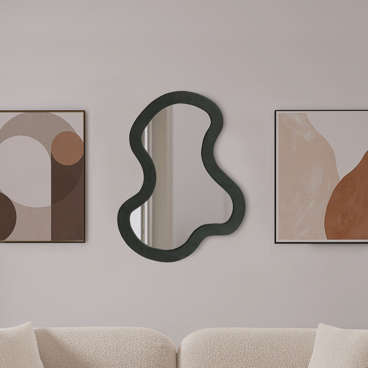 Oblique - Mirror - Wood