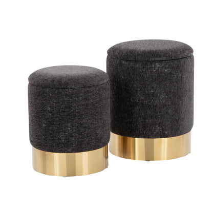 Marla - Contemporary Nesting Ottoman Set