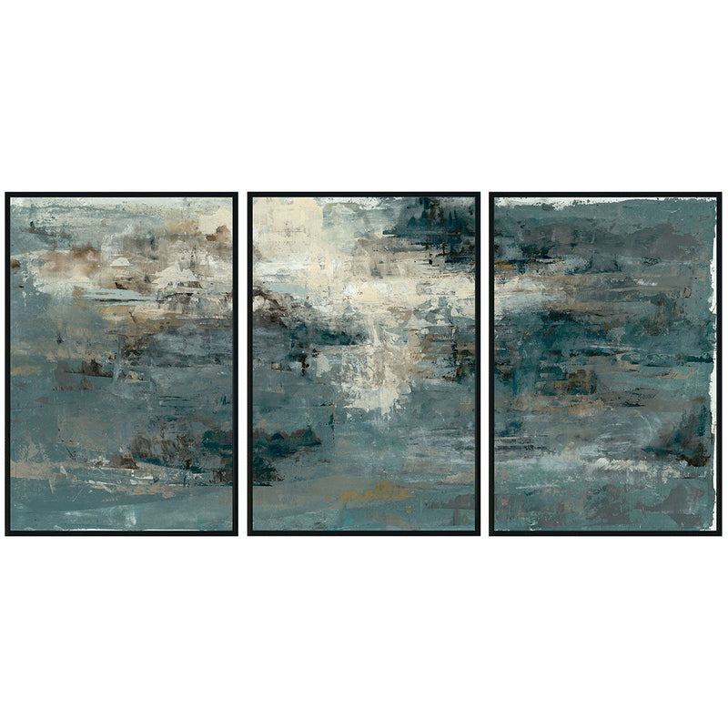 Bravo - 72" x 36" Painting By Buddy Whitlock (Set of 3) - Black