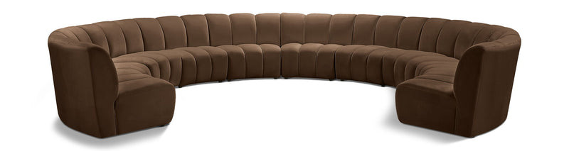 Infinity - 10 Piece Velvet Modular Sectional