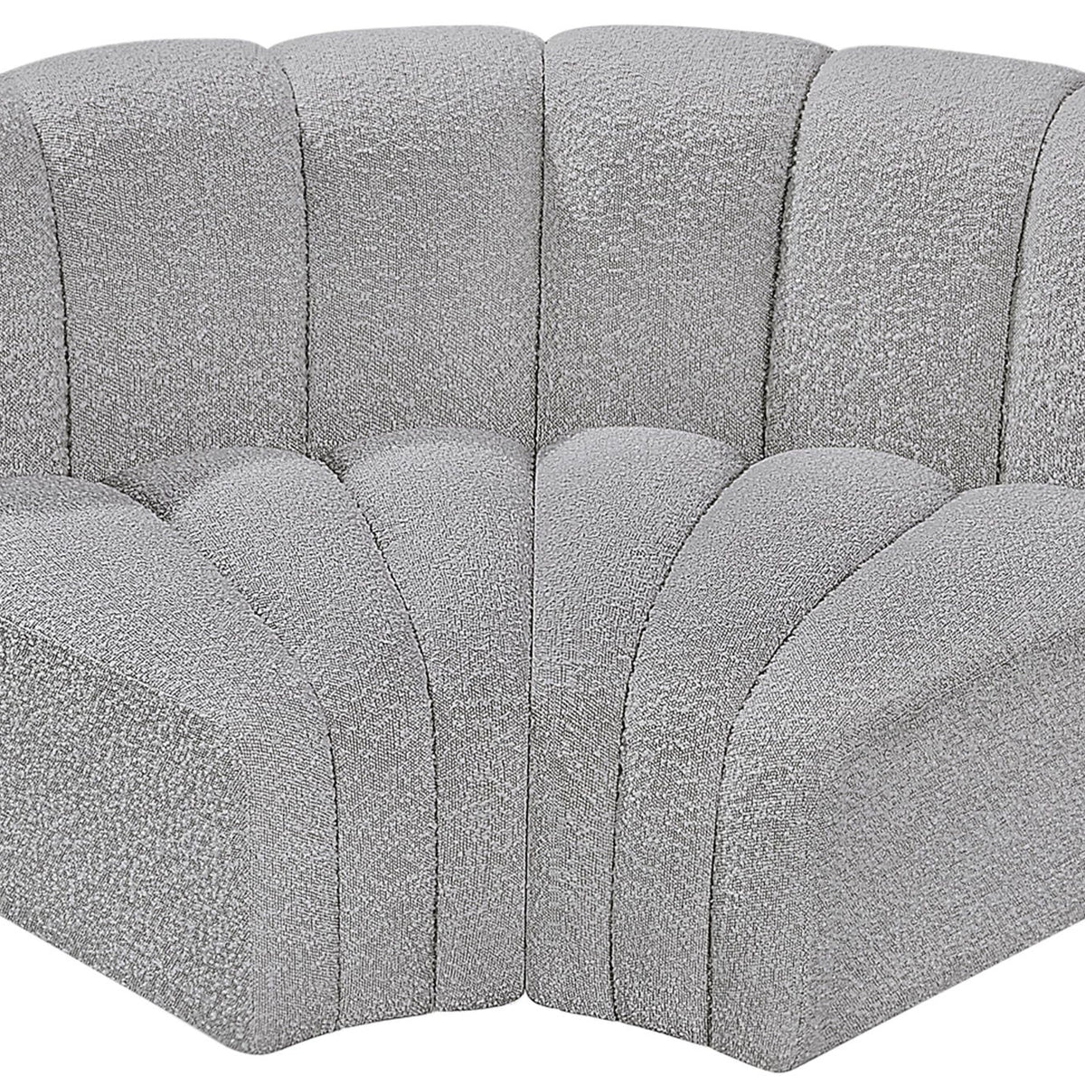Arc - Boucle Fabric 2 Piece Modular Sofa