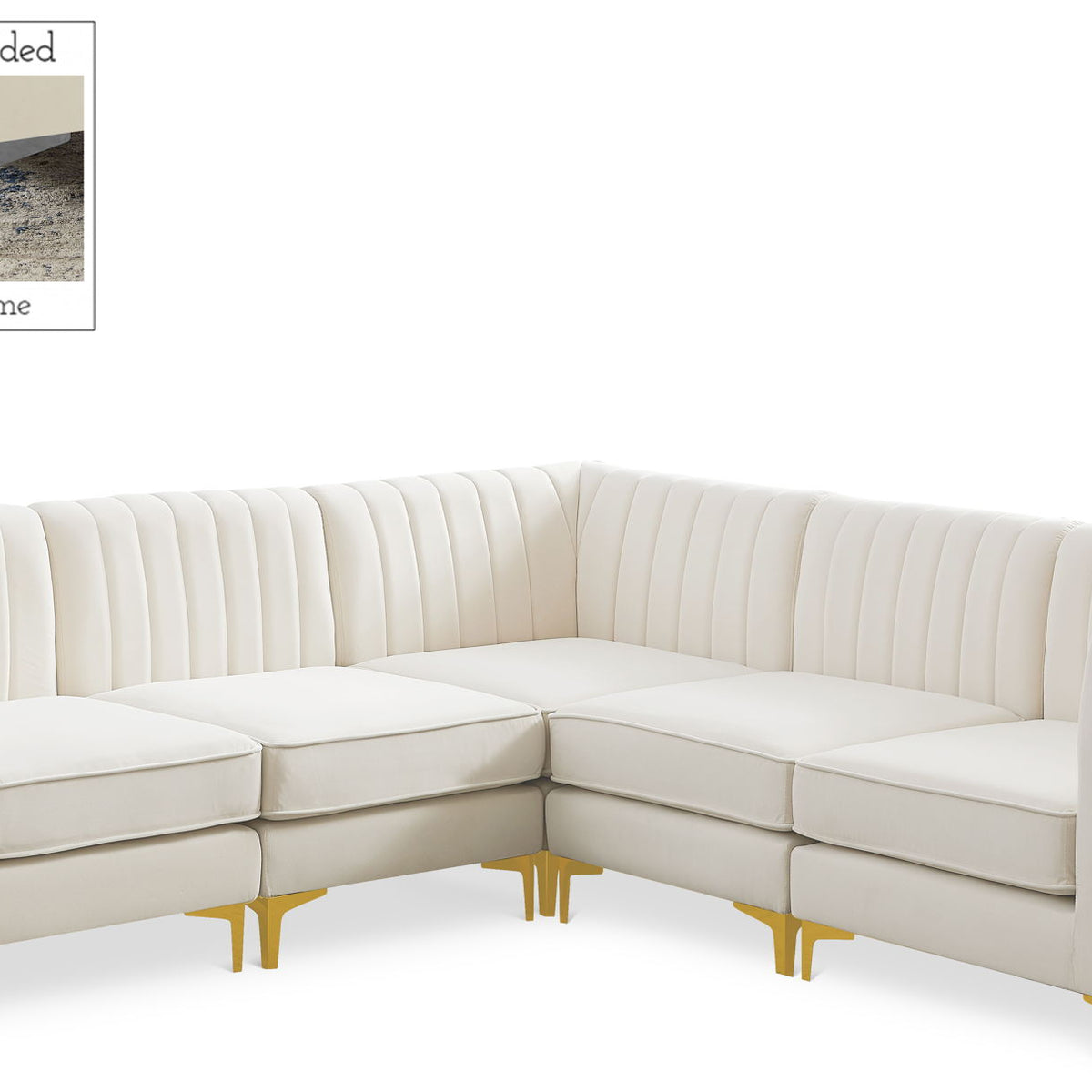 Alina - 5 Piece Modular Corner Sectional