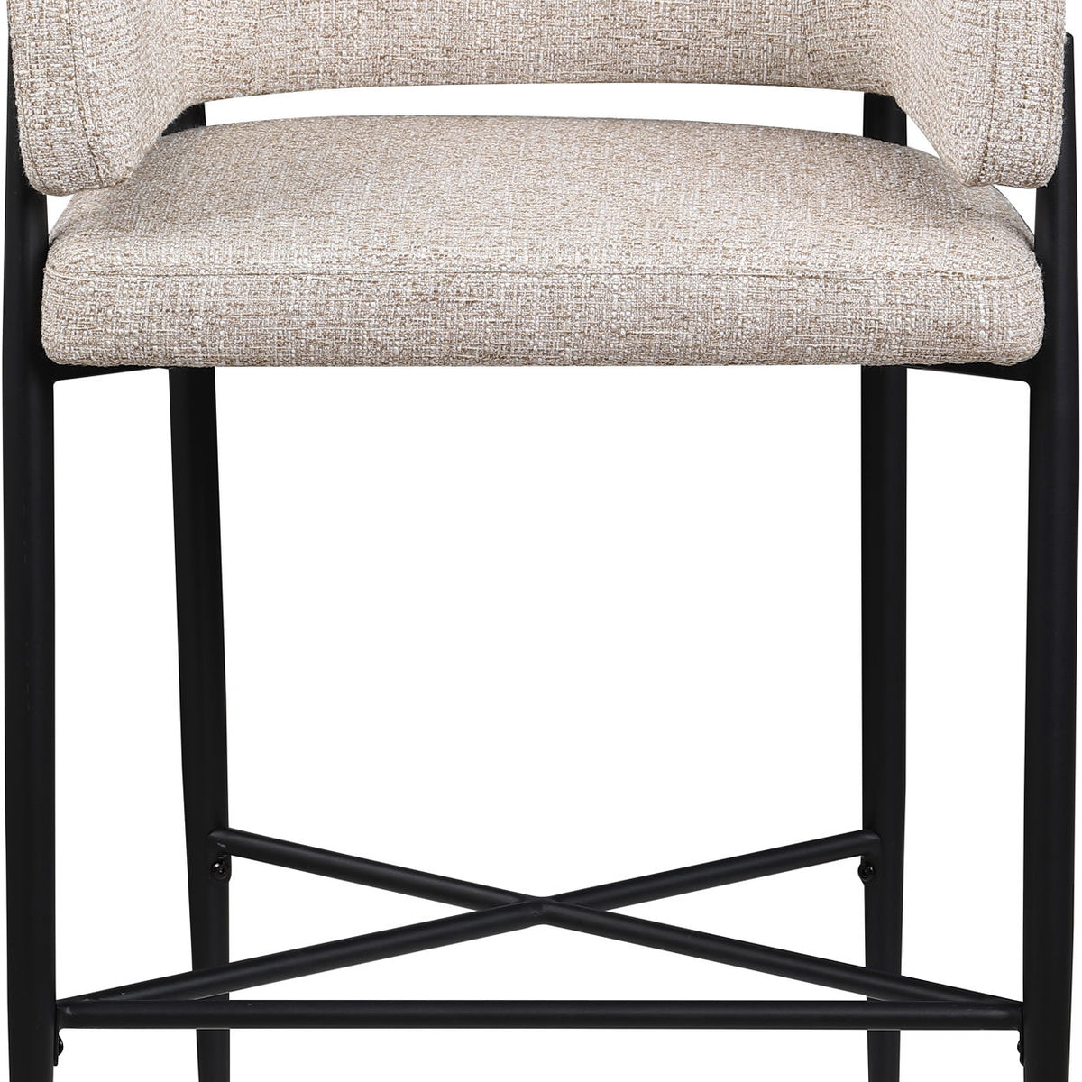 Dame - Fabric Upholstered Counter Stool (Set of 2)