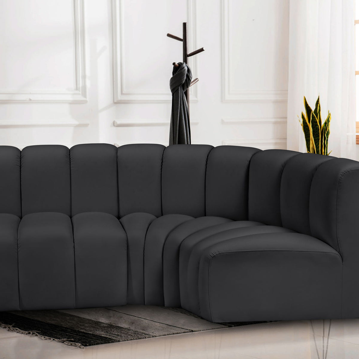 Arc - Faux Leather 3 Piece Sofa