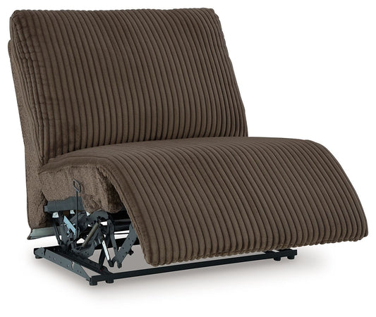 Top Tier - Armless Recliner - Chocolate