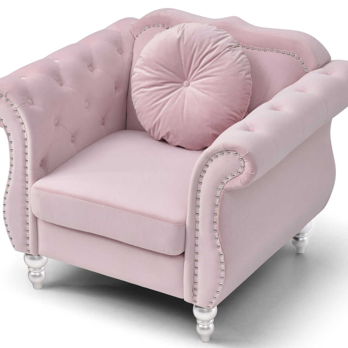 Chic Transitional Flared Arm Chair