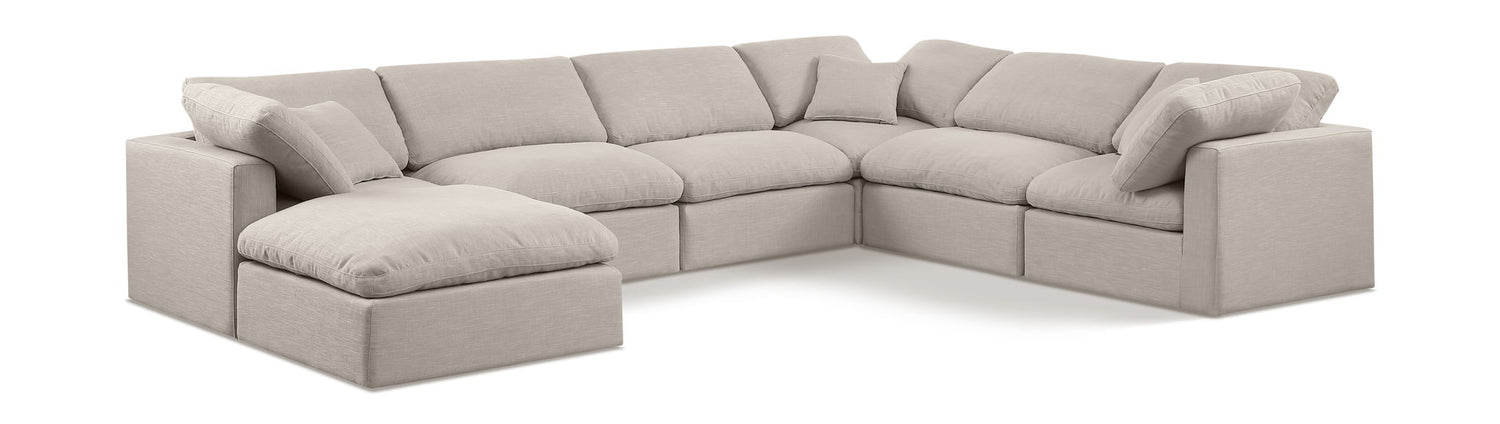 Indulge - Linen 7 Piece Modular Sectional