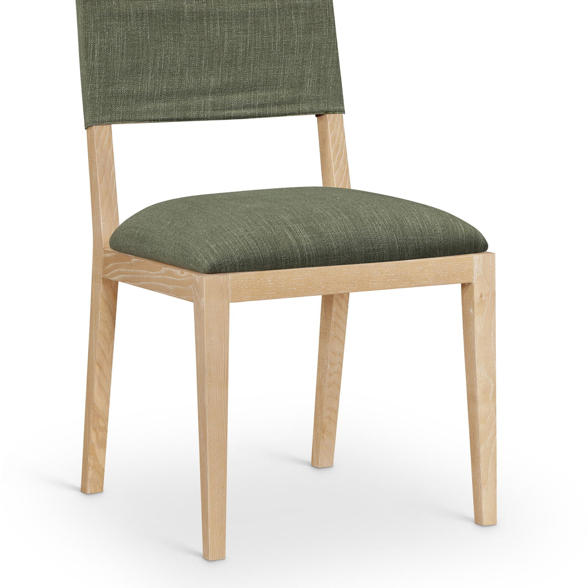 Avon - Linen Textured Performance Fabric Upholstered Dining Side Chair (Set of 2)