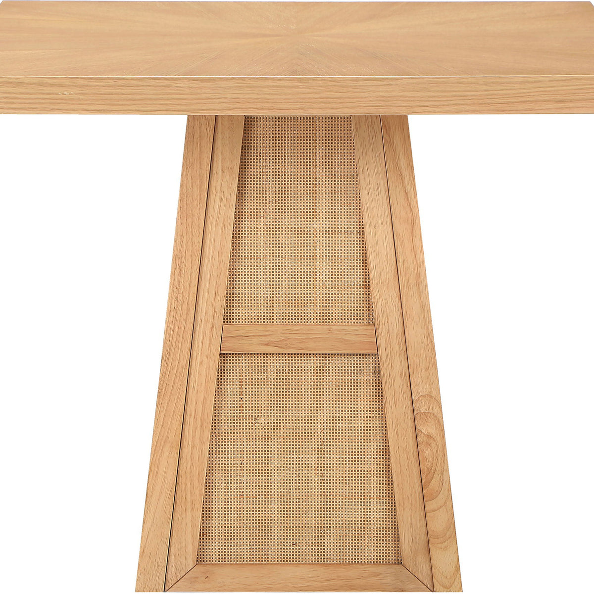 Fenwick - Cane Oak Veneer And Solid Wood Dining Table