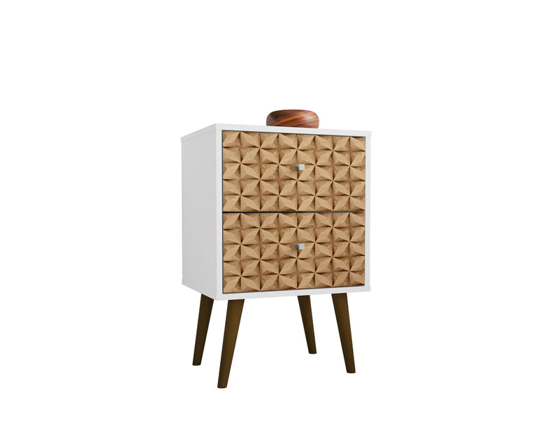 Manhattan Liberty - Nightstand Wtth White Frame