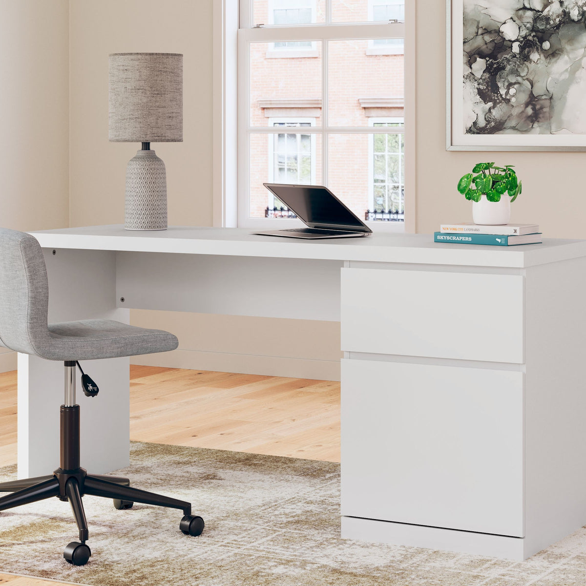 Onita - White - Home Office Desk