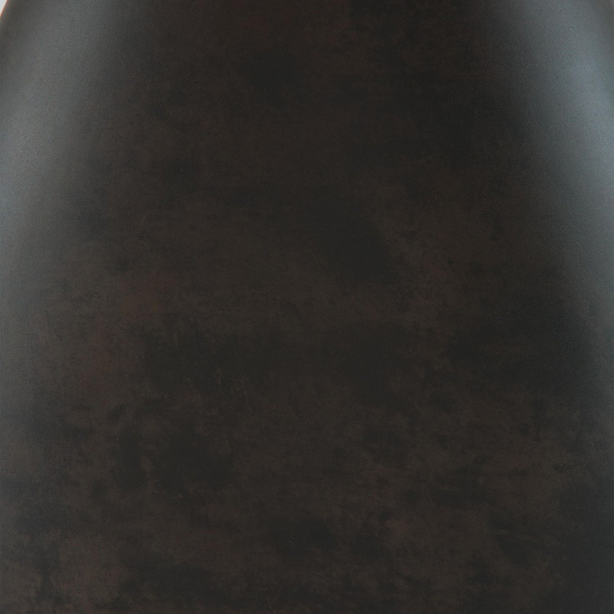Antique black lamp base with smooth tapered shape