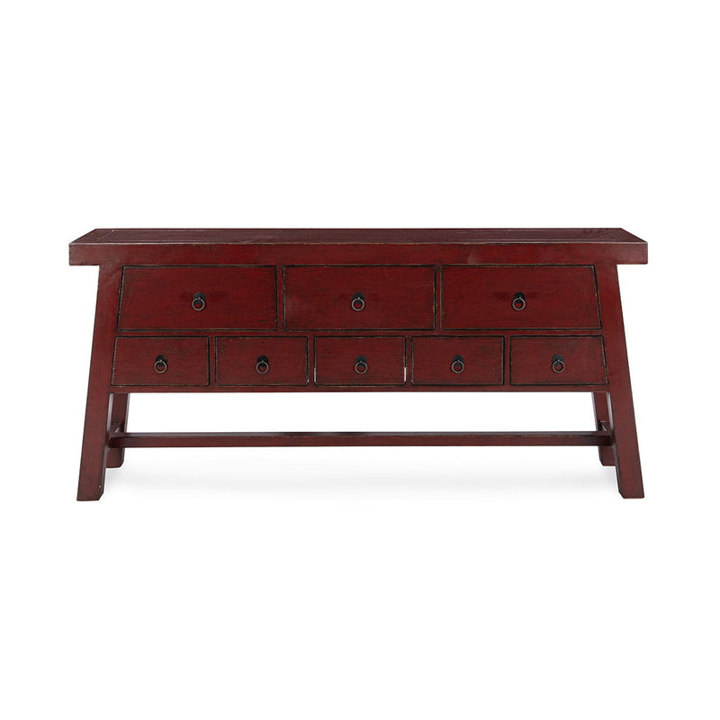 Hollyn - Console Table - Deep Red