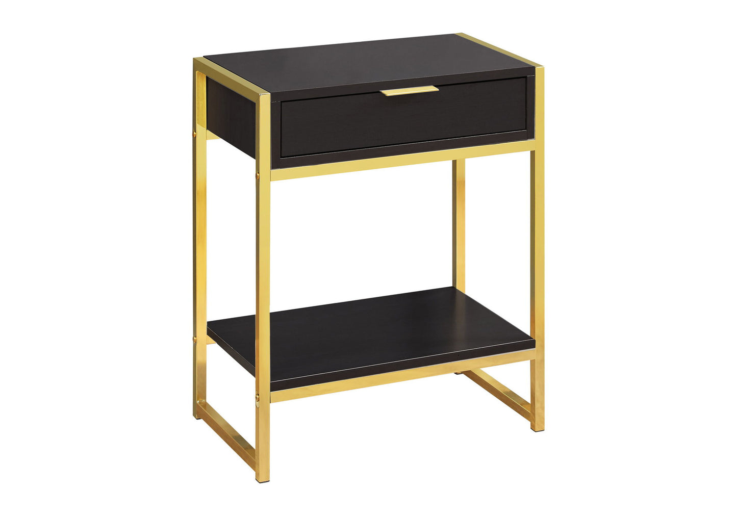 Accent Side Table, Storage Drawer, Spacious Tabletop