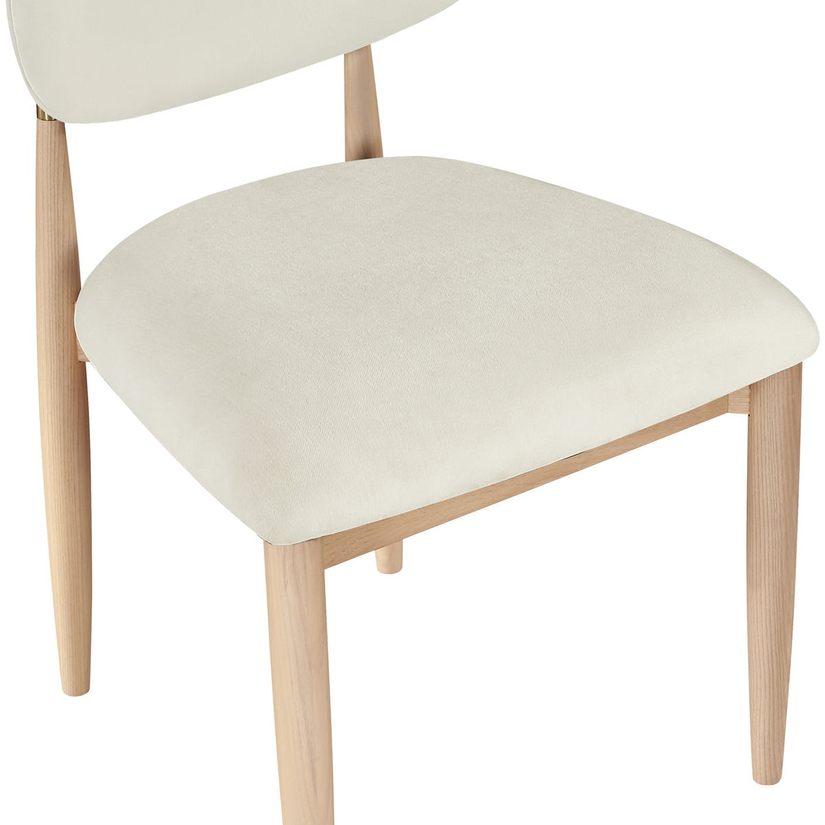 Riccio - Fabric Dining Side Chair (Set of 2) - Natural Frame