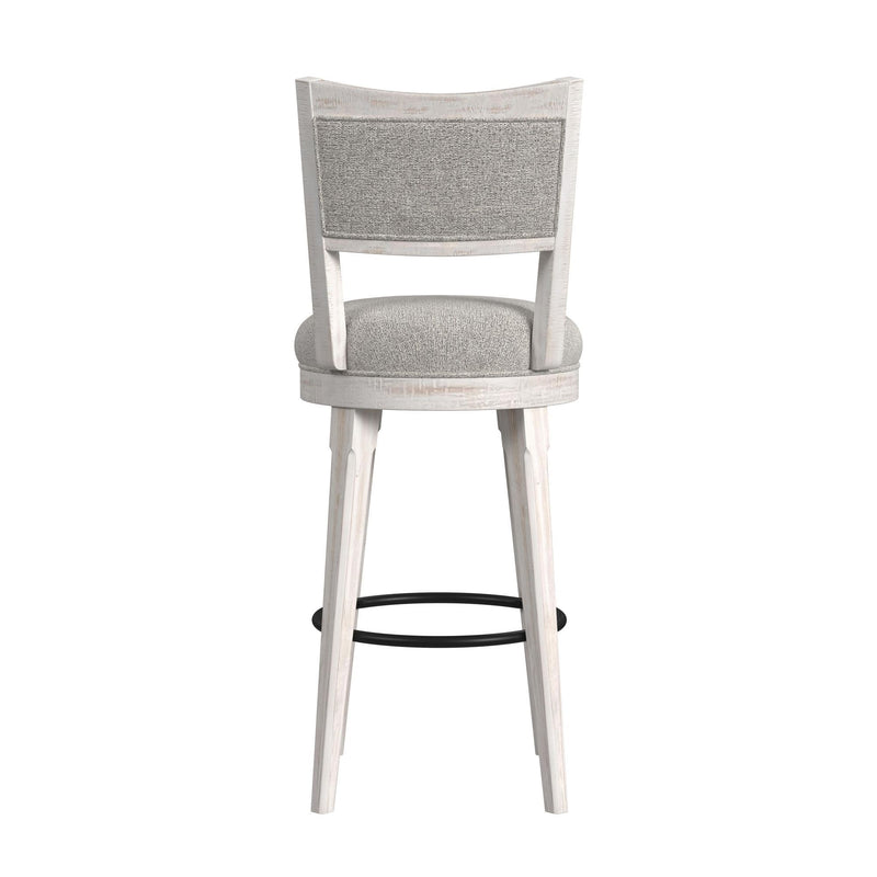 Rogen Rustic - Swivel Bar Stool (Set of 2) - Rustic White