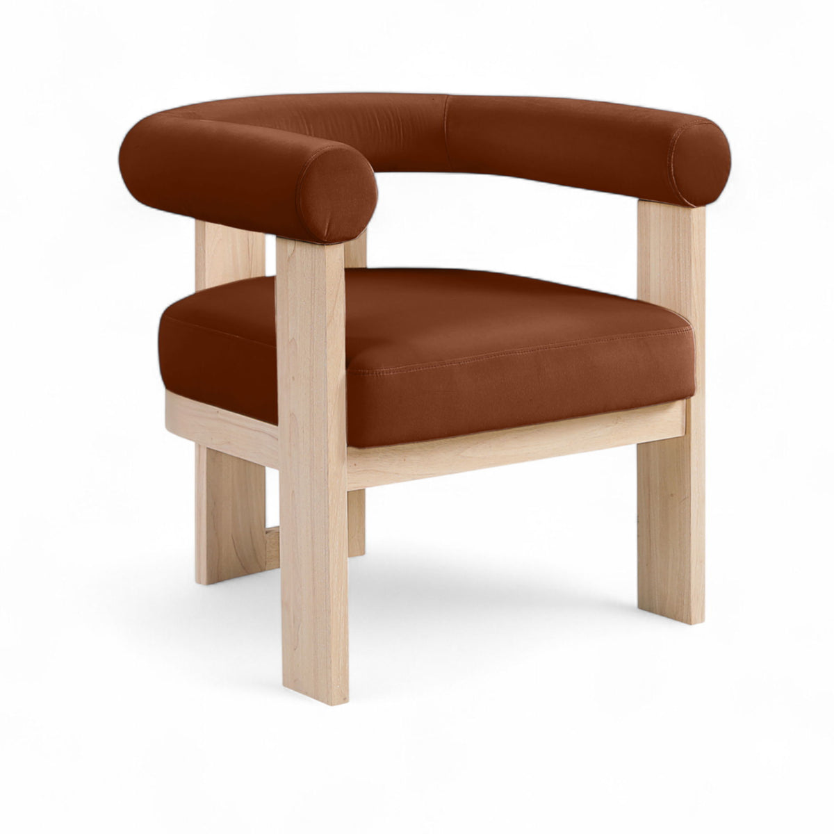 Arienzo - Performance Fabric Upholstered Accent Chair - Natural Base