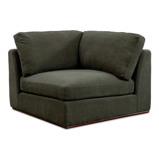 Rue - Corner Chair - Deep Green