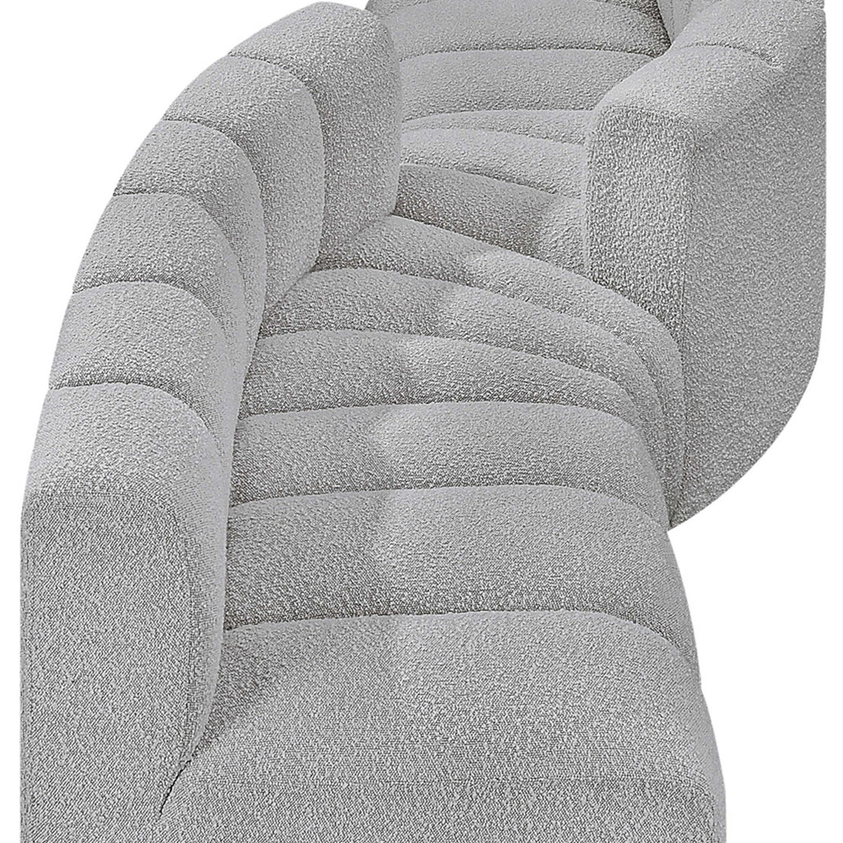 Arc - Boucle Fabric 4 Piece Sofa