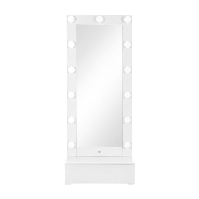 Elisa - Narrow Tall Mirror With Speaker And Drawer