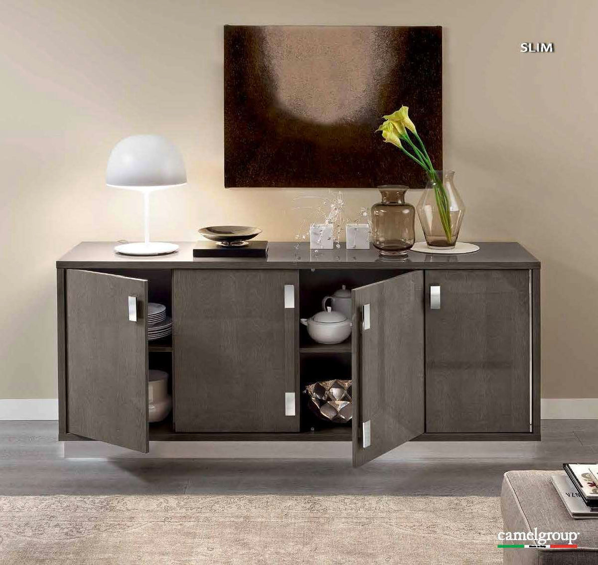 Platinum - 4-Door Buffet - Silver Birch