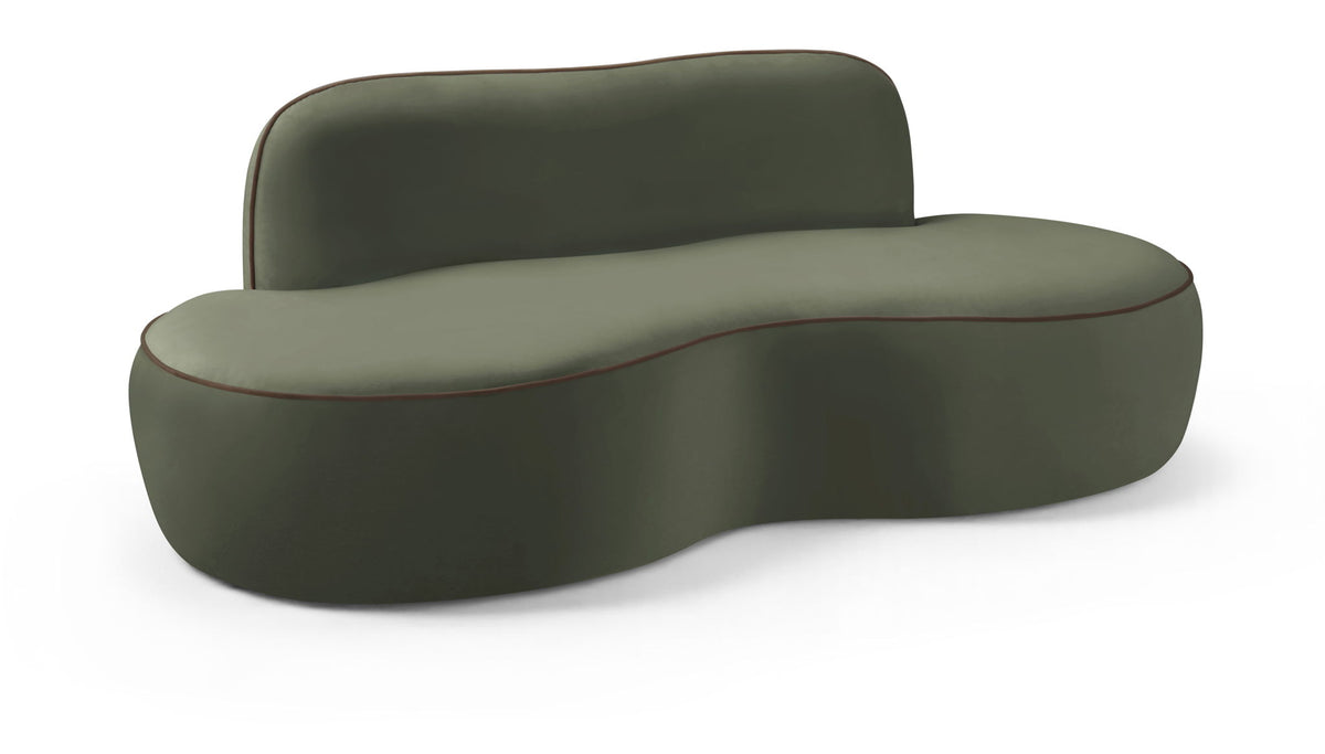 Swerve - Velvet 77" Upholstered Loveseat