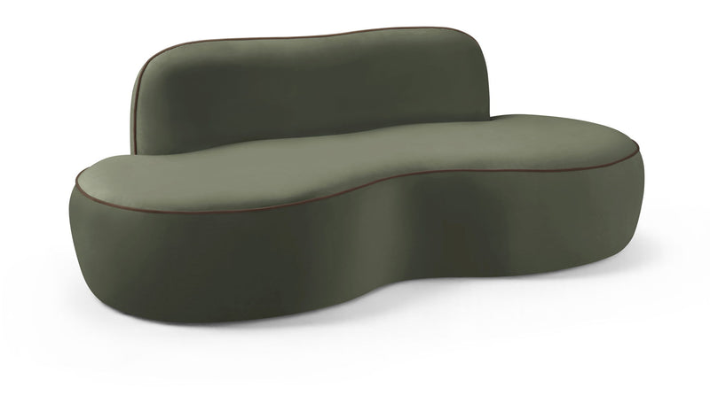 Swerve - Velvet 77" Upholstered Loveseat