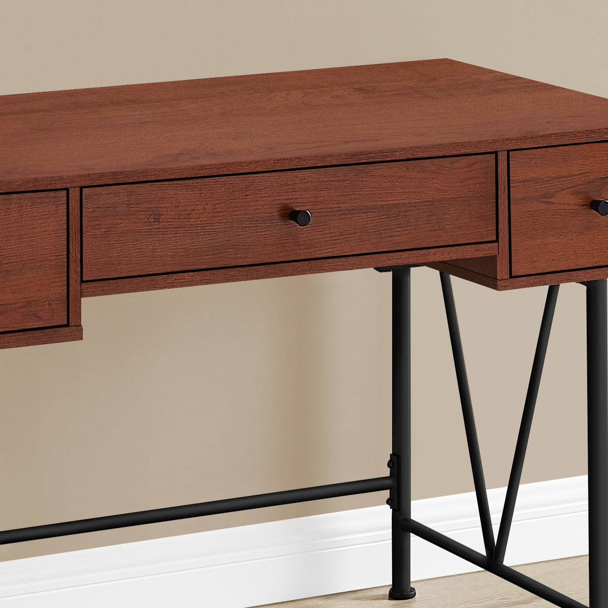 Computer Desk For Home Office, Stylish Design, Storage Drawers, Transitional