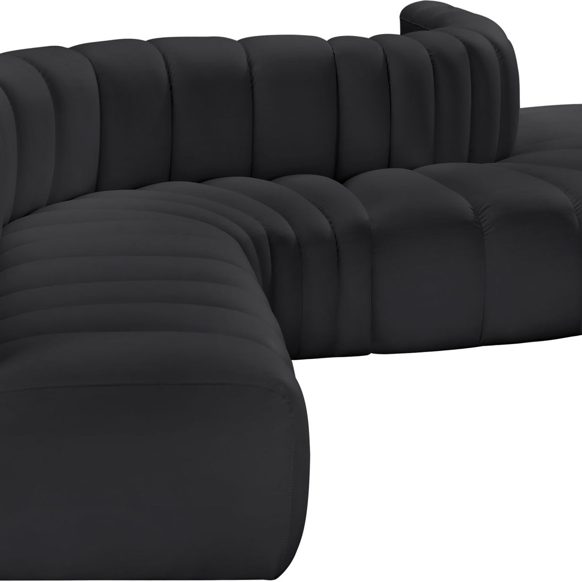 Arc - Faux Leather 7 Piece Modular Sofa