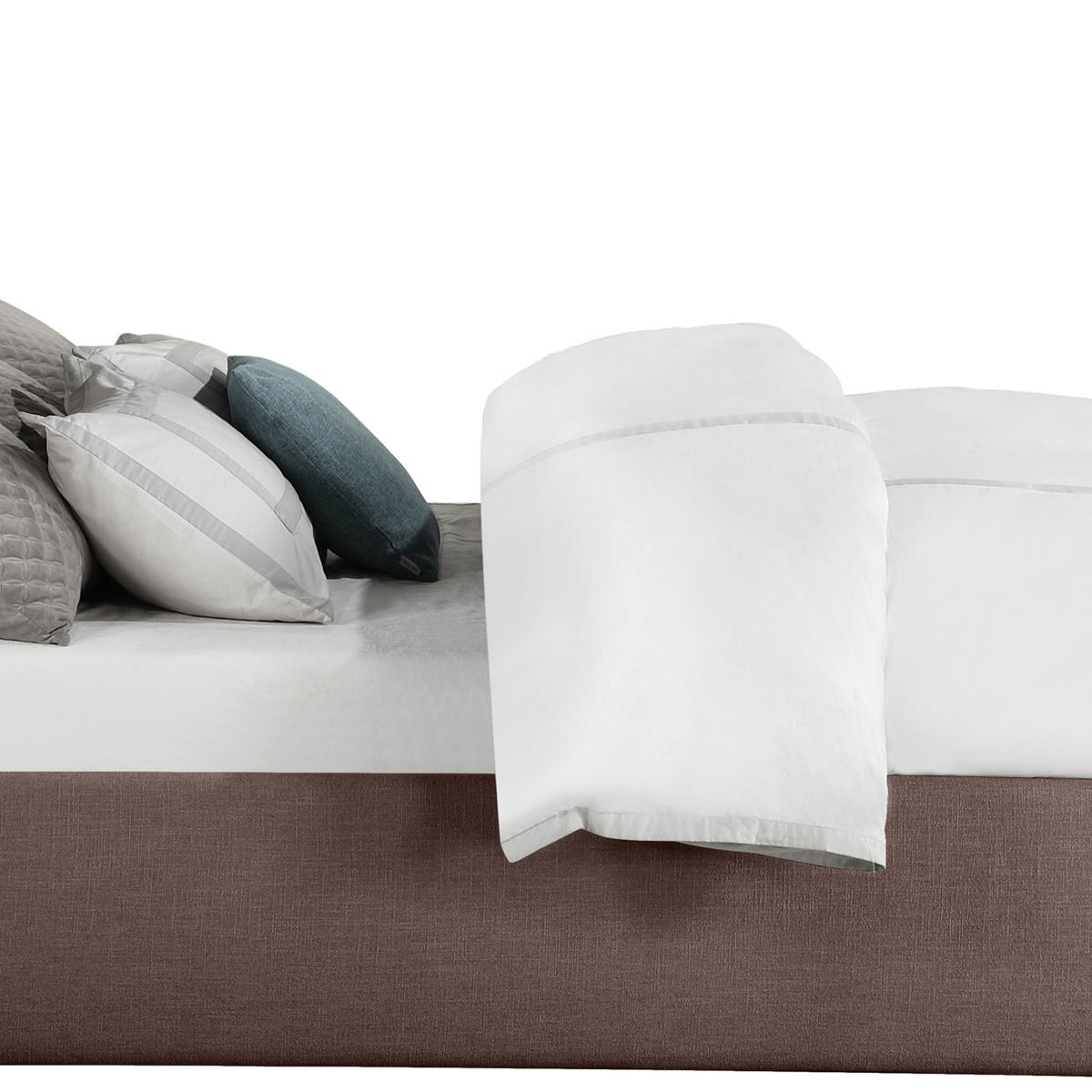 Adam - Linen Fabric Bed With 52" Headboard