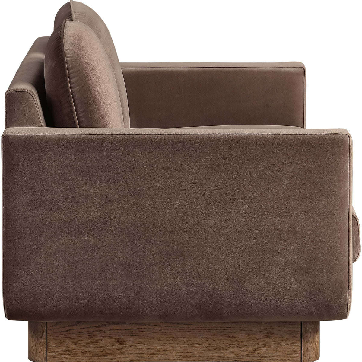 Diviento - Velvet Performance Fabric Upholstered Loveseat