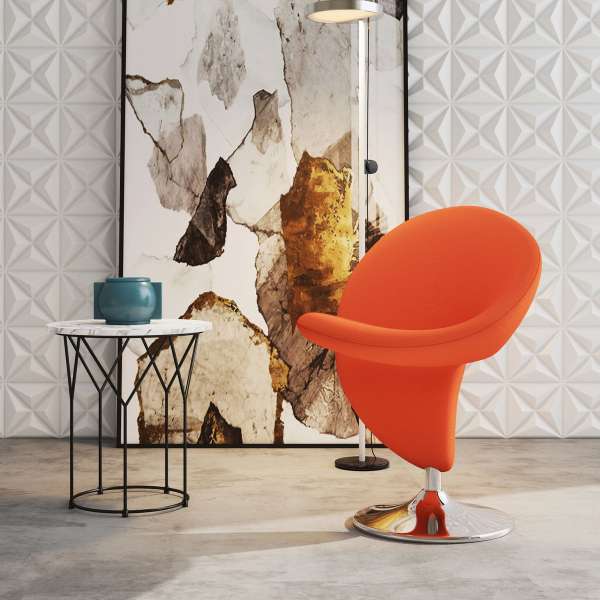 Manhattan Curl - Swivel Lounge Chair