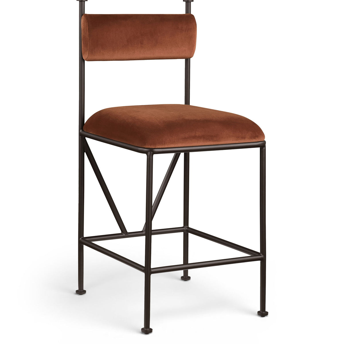 Monarch - Velvet Counter Stool (Set of 2)
