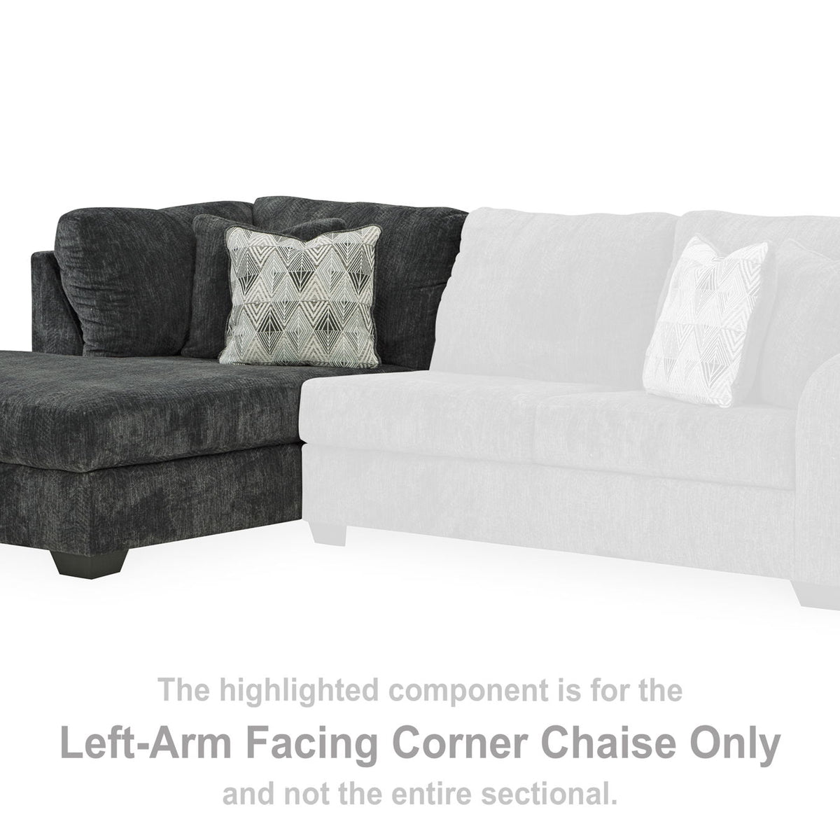 Biddeford - Laf Corner Chaise - Shadow
