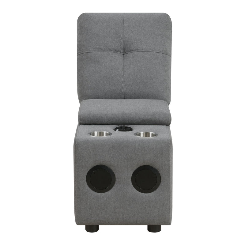 Armani - Modular Console With USB Charger, No Pillow (Ista3 Packaging) - Columbia Charcoal