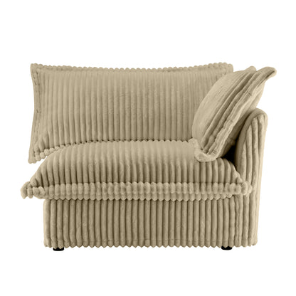 Koala Right-Facing Sofa with Pillow - Camel
