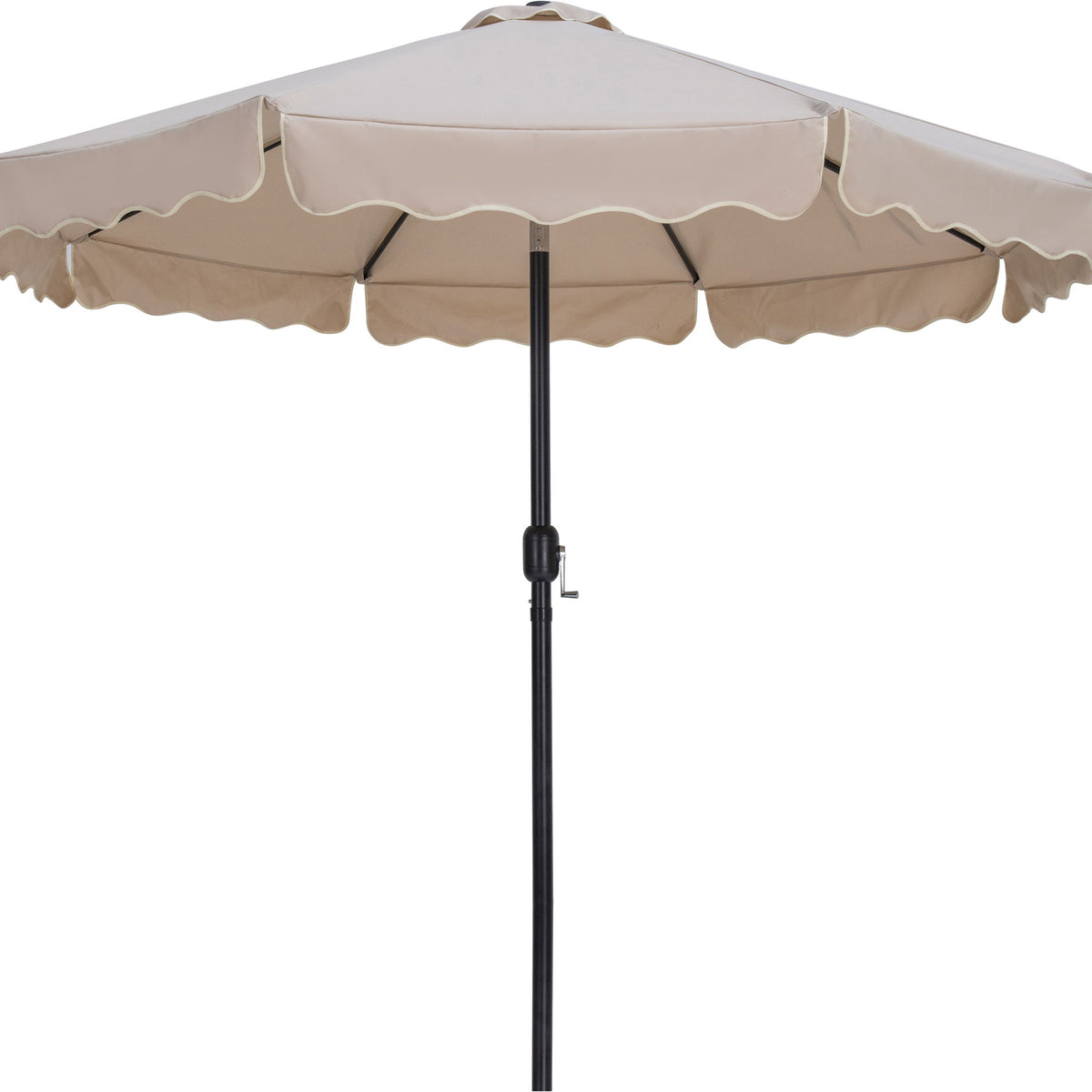 Amalfi - Patio Umbrella - Black Base / Black Pole