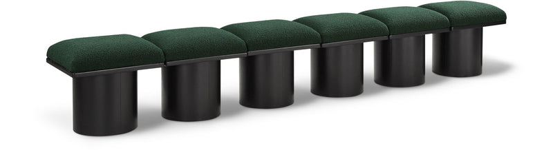 Pavilion - 6 Piece Modular Bench With Black Base