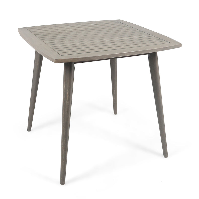 Modern Indoor Square Acacia Wood Dining Table With Toothpick Leg Design