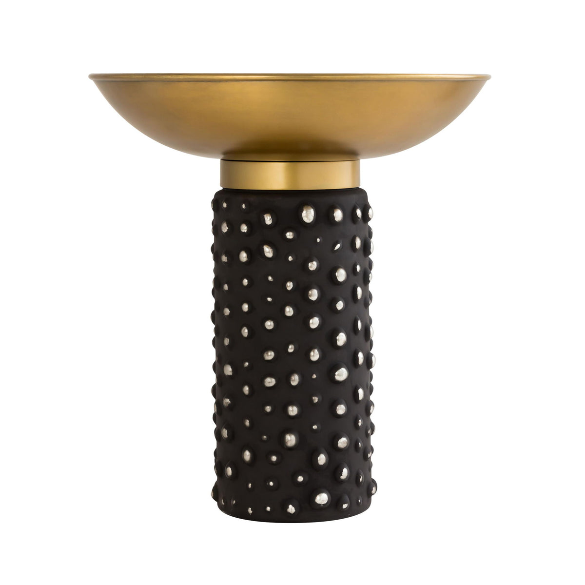Blaze - Glass / Brass Side Table - Light Brown