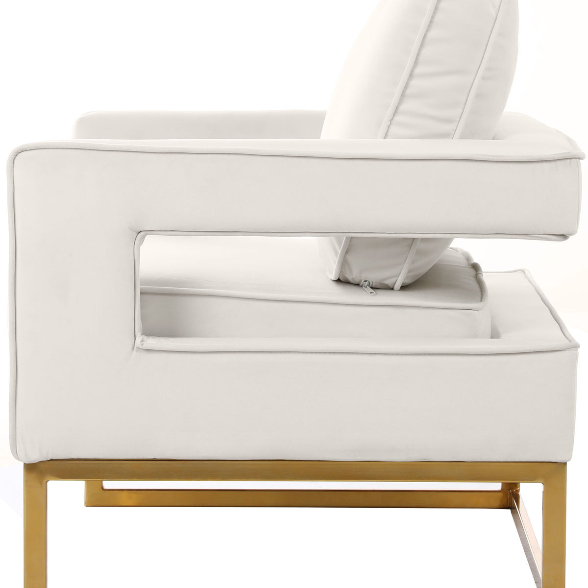 Noah - Accent Chair with Gold Legs