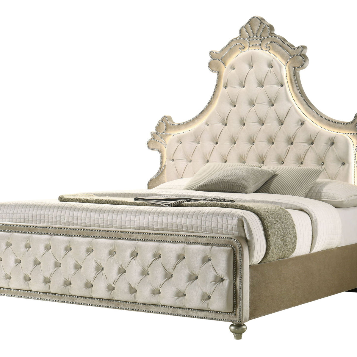 Lucienne - Bed With LED Lighting