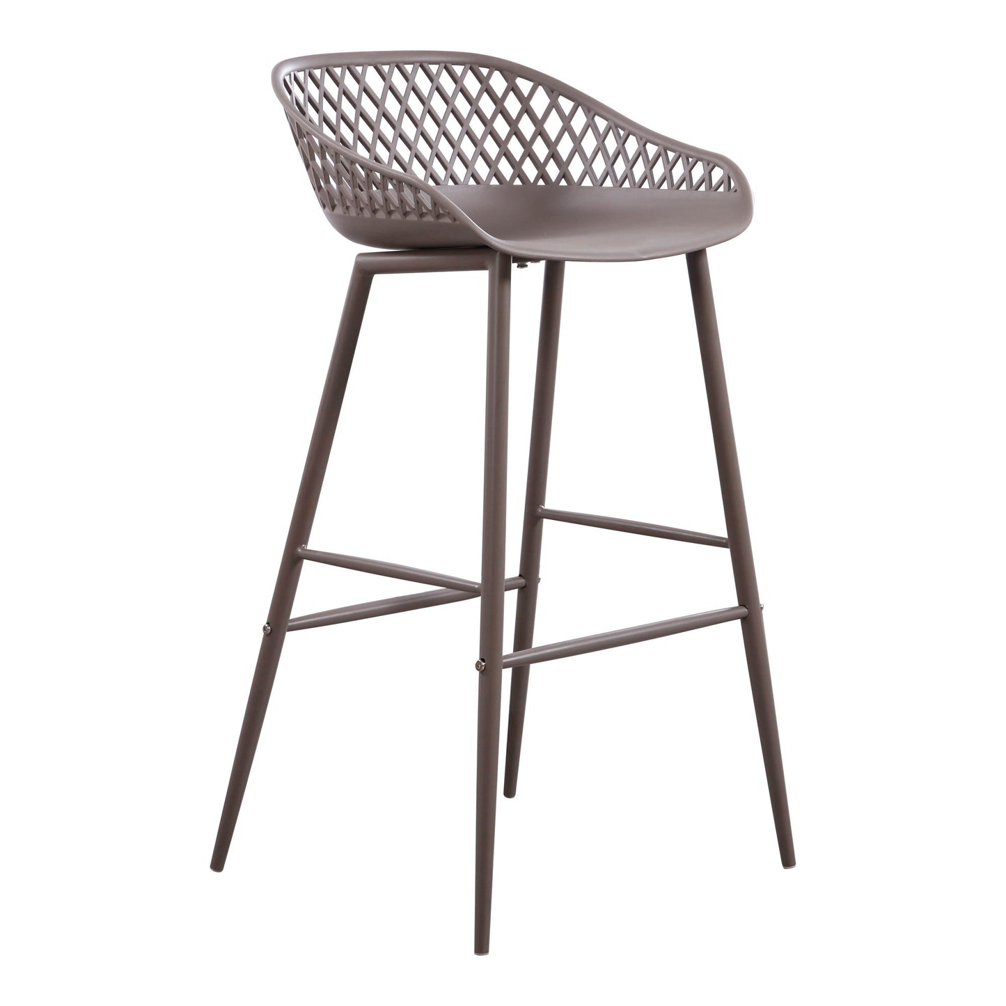 Piazza - Outdoor Barstool Barstool (Set of 2) - Gray