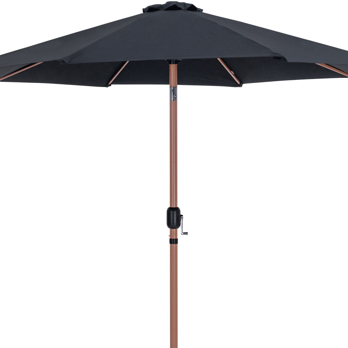 Fiji - Aluminum Patio Umbrella With Square White And Teak Base