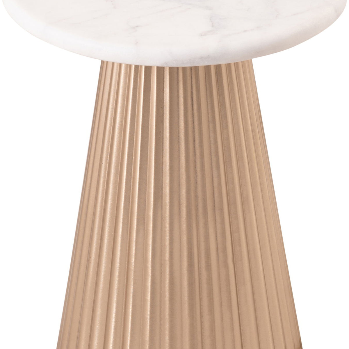 Cindra - Genuine Marble Top And Iron Base Table